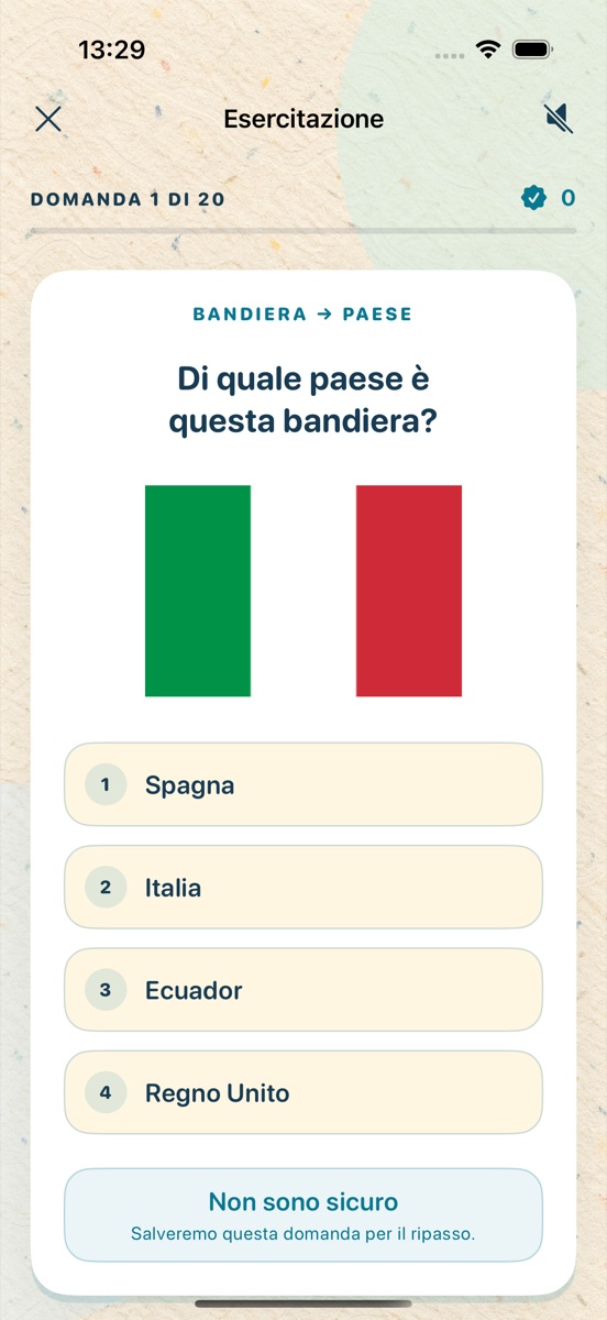 Riconosci la bandiera.